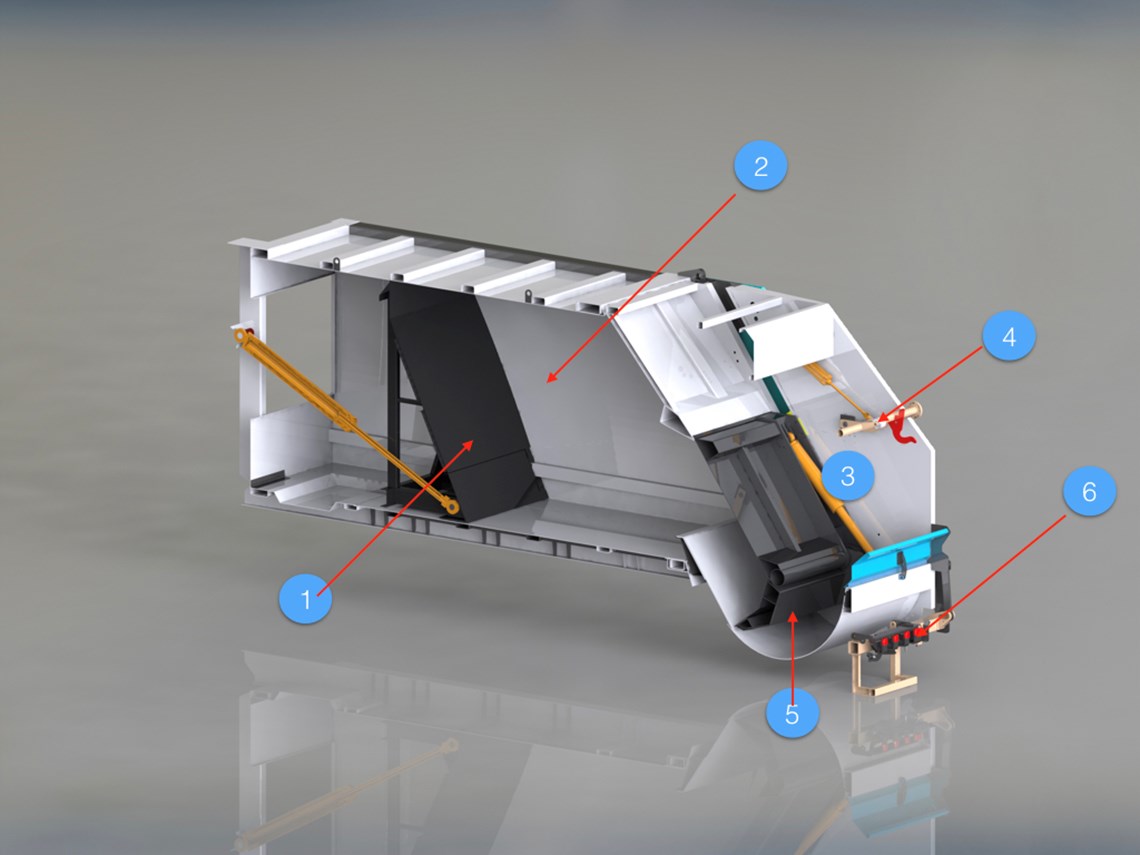 parts of rear loader