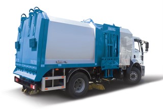 Road Sweeper and Garbage Truck (Loading Side)