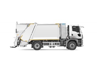 Rear Loaded Garbage Truck Body with Container Washing System